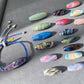 U pick color Museum of Art China lacquer Coated on black ebony Gold Powder Barrel Bead One pieces