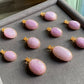 Top Grade Natural Raw Cat eyes illuminate Fire Lilac Purple Kunzite,Lithium,Spodumene,Oval 14K Wire Pendant Necklace