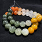 Natural Rainbow Rutilated  Quartz gemstone Fortune and Lucky  Healing bead bracelet