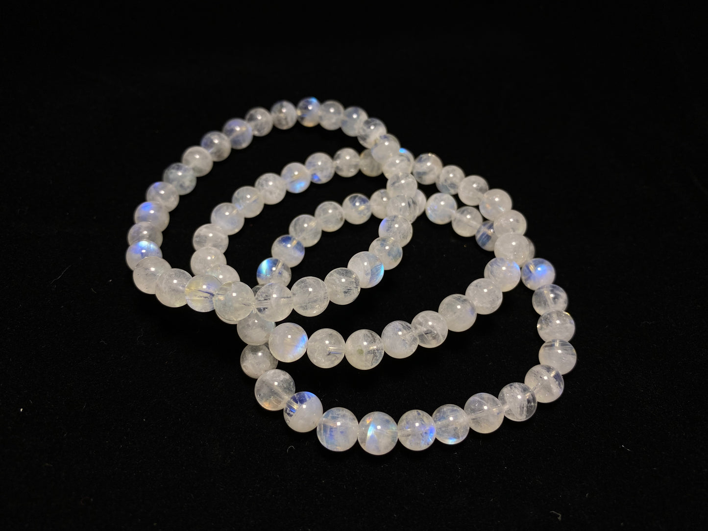 India TOP AAAAA grade Mermaid illuminate fire nature rainbow moonstone bead bracelet Labradorite