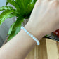 Original Mother of pearls perfect round Vintage bead bracelet Necklace 6mm
