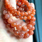 High Quality Sunstone  healing crystal，with rainbow inside bead bracelet necklace 5mm,7mm,8mm,10mm