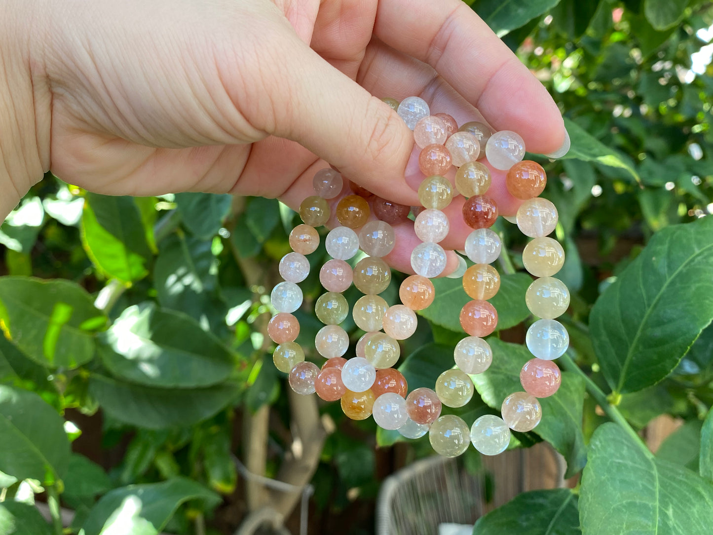 TOPEST grade natural candy Red rutilated quartz energy gemstone bead bracelet gift or her 8mm 9mm 10mm+