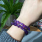 Rare Natural Hight Grade Dark Purple Amethyst,Deep purple Irregular Nugget Bead Bracelet