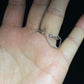 Special design Natural clear purple Tanzanite sterling silver open ring adjustable ring