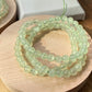 Top grade clear grape crystal Prehnite 7mm 9mm+ 10mm+ bead bracelet smooth round