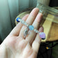 sunstone，rose quartz，Blonde crystal，Turquoise ，Amethyst，Rhodonite，Black Rutilated ，Lapis Lazuli，aquamarine all in one bracelet