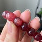 AAAA Natrual Pigeon's Blood strawberry quartz with full shinning seeds round bead bracelet,handmade bracelet 10MM