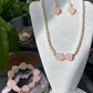 Natural AAA high quality Rose quartz cuty puffy heart shape,bow bead Bracelet,Valentine's gift, gift for her,Love and relationships