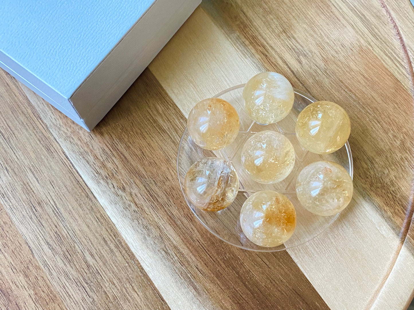 Natural pyramid Citrine grown with rainbow crystal Rock Crystal Ball, Crystal point, Clear crystal Mineral Specimen,Divination Ball