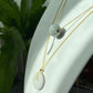 Natural A Donut Hetian Jade,serpentine JadeAdjustable Necklace,Peace Buckle,handmade necklace