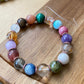 ALL in One Tsavorite,chalcopyrite in quartz，Blonde crystal，Purple Lithium，Larimar，Rhodonite，blue needle