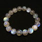 A grade Natural gray Labradorite moonstone round bead bracelet 7MM 10mm