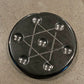 Natural Gemstone 7 Chakra Stones Healing Set with Obsidian Star of David Plate meditation Ornament Decoration