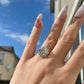 5 carat certificated D color excellent moissanite stone round brilliant cut sterling silver ring