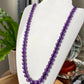 Natural Deep purple ,Light purple Amethyst smoothie round carefully hand pick design Necklace