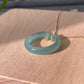 Hight Grade Natural Guatemala Jadeite Jade Donut,Ring Pendant Necklace,Valentine's Day