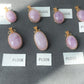 Top Grade Natural Raw Cat eyes illuminate Fire Lilac Purple Kunzite,Lithium,Spodumene,Oval 14K Wire Pendant Necklace