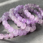 Natural Amethyst Light Purple ,Violet,Lavender,Purplevine,Trendy Purple tone short barrel Bracelet