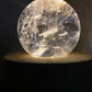 Natural Rainbow in Quartz White Rock Crystal Ball, Crystal point,  White Azeztulite Quartz  Mineral Specimen,Divination sphere Ball
