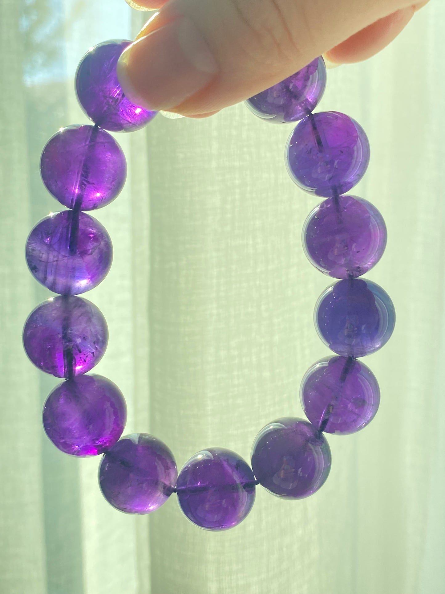 AAAAA High Quality Natural Deep purple  Amethyst Uruguay round meditation bracelet,protective ,nobility 10mm,11mm,12mm,13mm,16mm