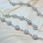 Certificated 0.5ct  Moissanite chain Sterling silver bracelet,wedding chain bracelet, gift for her