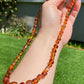 Natural Genuine Baltic Amber square  Bead Necklace mixed size,gift for her ,gift for mother