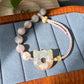 Natural Sakura Agate,cherry blossom agate hand carved hello kitty,star Donut ring braided rope Bracelet，Handmade Bracelet