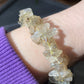 Natural High grade Libyan Gold Tektite/Libyan Desert Glass irregular shape bead bracelet  high energy