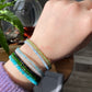 $20 FOR 2 Natural Gemstone Faceted, Blue Apatite,Aquamarine,prehnite,white crystal, Black spinel, Diopside Bracelet, Bridesmaid Gifts