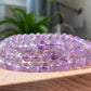 AAAA Grade Natural Purple Quartz Rutilated Rainbow shinning Round bead Bracelet Necklace 6mm