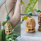 Hand Carving Natural wood Hollow see though Fragrance Balm Extensioner Hanger Diffuser