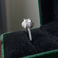 Certificated 1ct. Moissanite Princess Crown sterling silver Ring,wedding ring, Groomsman gifts,Bridesmaid Gifts