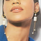 Premium AAA+ freshwater baroque rectangle round drop dangle handmade earring, Bridesmaids Gifts
