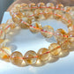 Hight Grade ALL MOST CLEAR Natural Citrine Round gemstone bead Bracelet Necklace 7mm 10mm