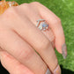 Certificated 0.5ct. Moissanite Swan Heart Disney Princess sterling silver Ring,wedding ring, Groomsman gifts,Bridesmaid Gifts