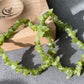 Natural Raw Rock Green Tsavorite irregular shape Gemstone Garnet Beaded Bracelet Necklace,gift for her,gift for him