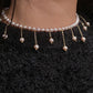 Natural freshwater pearls lavender pink dangle drop choker necklace,handmade necklace,wedding gift,Bridesmaid Gifts