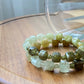 Noble green square shape Tsavorite  gradient bead bracelet8mm/9mm gift for her