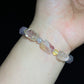 Natual cuty fluorite hand Sculpture  crystal shoes shape bead bracelet
