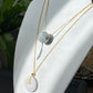 Natural A Donut Hetian Jade,serpentine JadeAdjustable Necklace,Peace Buckle,handmade necklace