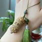 Hand Carving Natural wood Hollow see though Fragrance Balm Extensioner Hanger Diffuser