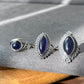 Natural High Rare Grade Marquise Bloodshot Iolite，Cordierite，Dichroite Mid century modern Vintage Sterling Silver Ring,weight lose gemstone