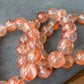 Natural High Clear Grade Super Gorgeous Koi Carp Fire Quartz,Hematoid Quartz Rainbow Flash Bracelet 13mm