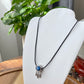 AAA Grade Natural blue Kyanite star both side use magic Dreamcatcher charm necklace