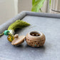 Hand Carving Natural wood Hollow see though Fragrance Balm Extensioner Hanger Diffuser