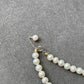 Almost Round Natural Pearls with Black mother of pearls Vintage Multiple Use Choker Necklace