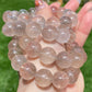 AAAA+ Natural super clear Rutilated Quartz，silky Rutilated smooth round bead bracelet gift for her, gift for mom