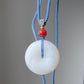 Make Friend Price Natural Hetian White Jade White Nephrite Friendship Nacklace Best Gift for her,gift for Mom,gift for kids