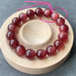 AAAA Natrual Pigeon's Blood strawberry quartz with full shinning seeds round bead bracelet,handmade bracelet 10MM